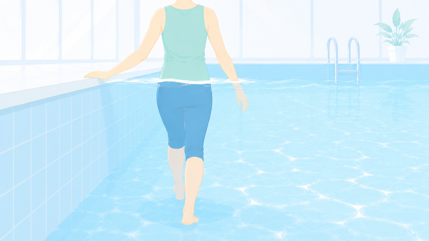 泳げない・水がこわい人こそ水中ウォーキング｜「壁伝い」から始めれば大丈夫｜現役インストラクター解説